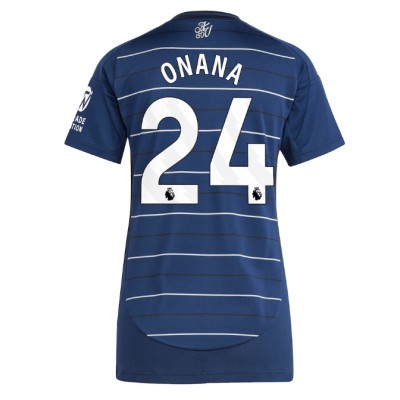 Fotbalové Dres Aston Villa Amadou Onana #24 Dámské Alternativní 2024-25 Krátký Rukáv Fotbalové Dres Aston Villa Amadou Onana #24 Dámské Alternativní 2024-25 Krátký Rukáv